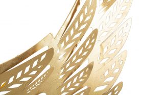 Set 2 decoratiuni de perete, Light Wings, Mauro Ferretti, 90 x 43.5 cm, fier, auriu