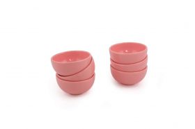 Set boluri pentru sos, Keramika, 275KRM1136, Ceramica, Roz