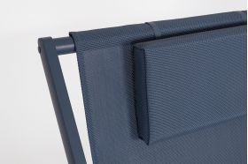 Sezlong Taylor, Bizzotto, 60.5 x 101.5 x 73.5 cm, aluminiu/textilena 2x1, albastru navy