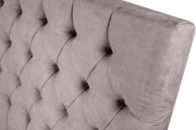 Pat matrimonial, Stockholm, Chester E, 140x200 cm, saltea tip Pocket, topper memory, Taupe