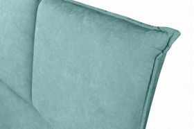 Pat matrimonial, Stockholm, Pillows E, 160x200 cm, saltea tip Pocket, topper memory, Mint