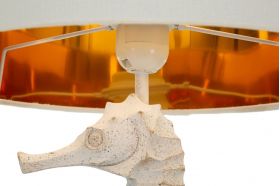 Lampa de masa Sea Horse, Mauro Ferretti, 1x E27, 40W, 30.5x66.5 cm, polirasina/fier/textil, multicolor