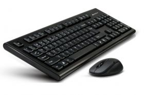 kit tastatura si mouse wireless usb negru 7100n a4tech