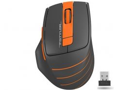 mouse wireless a4tech fg30 gaming, 2000 dpi, usb, portocaliu