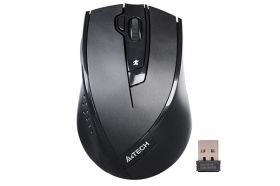 mouse wireless a4tech g9-730fx, 2000 dpi, usb, negru