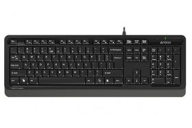 tastatura cu fir a4tech fk10, 104 taste, usb, gri