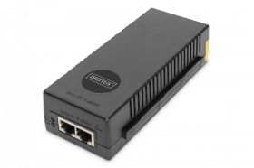 DIGITUS 10 Gigabit Ethernet PoE+ Injector, 802.3at Power Pins:3/6(+), 1/2(-), 30W (DN-95108)