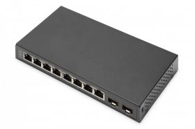 DIGITUS Digitus 8P +2SFP GE Switch 8 x 10/100/1000 Mbit/s + 2SFP Uplink Ports (DN-80067)