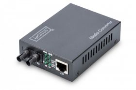 DIGITUS Fast Ethernet Media Converter, Multimode ST connector, 1310nm, up to 2km (DN-82010-1)