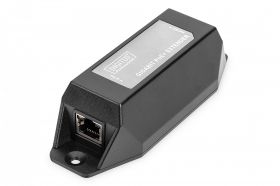 DIGITUS Gigabit Ethernet PoE+ Extender, 802.3at 1-port, Power Pins:3/6(+), 1/2(-), 22W (DN-95123)