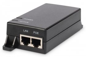 DIGITUS Gigabit Ethernet PoE Injector, 802.3af Power Pins:4/5(+),7/8(-), 15.4W (DN-95102-1)