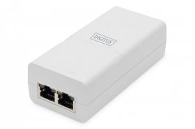 DIGITUS Gigabit Ethernet PoE+ Injector 802.3at, 30 W small housing, white (DN-95132)