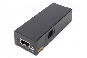 DIGITUS Gigabit Ethernet PoE++ Injector, 802.3bt Power pins: 4/5(+),7/8(-) and 3/6(+), 1/2(-), 85W (DN-95109)