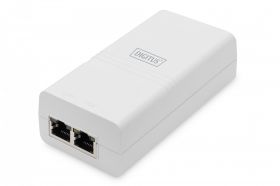 DIGITUS Gigabit Ethernet PoE Injektor, 802.3af, white 802.3af, 15,4 W small housing, white (DN-95131)