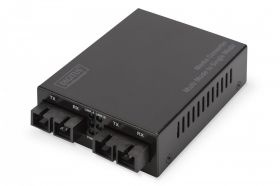 DIGITUS Gigabit Media Converter Multimode to Singlemode SC to SC, Wavelength 850nm, 1310nm, up to 20km (DN-82124)