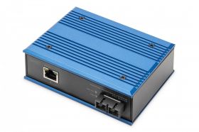 DIGITUS Industrial Gigabit Ethernet Media Converter, MM SC connector, 850nm, up to 0.5km (DN-652101-1)