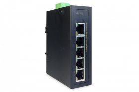 DIGITUS Industrial Gigabit Ethernet Switch 5-port, DIN rail, extended temp. range (DN-651107)