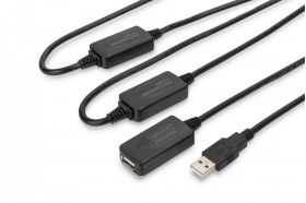 DIGITUS USB 2.0 Repeater Cable USB A male / A female, length 25 m (DA-73103)