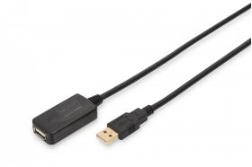 DIGITUS USB 2.0 Repeater cable USB A male / A female, length 5 m (DA-70130-4)