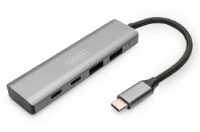 DIGITUS USB-C 4 Port HUB 2x USB-A + 2x USB-C Gen2 (DA-70245)