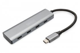 DIGITUS USB-C 4 Port HUB 4x USB-C 3.1 Gen1, 5Gbps (DA-70246)