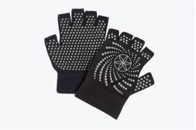 Mănuși de yoga Grippy Yoga Gloves Black - GAIAM