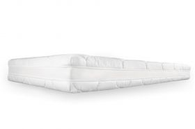 Saltea cu spuma poliuretanica Somnart Air-flow 180x200, inaltime 16 cm, super-ventilata, husa 3D Bumbac Natur lavabila, detasabila, hipoalergenica, rulata, fermitate medie