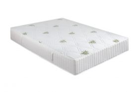 Saltea cu memorie Somnart Memory Ultimate 90x200, înălțime 24 cm, husă cu Aloe Vera, cu mânere, fermitate mare