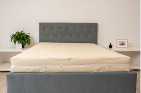 Saltea cu spuma poliuretanica Somnart Ortopedic Bio Cotton 180x200, inaltime 17 cm, ortopedica, husa detasabila si lavabila, fermitate medie
