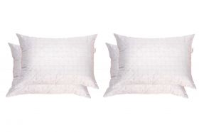 Set 4 perne matlasate Somnart, 50x70 cm, microfibra cu fibre de carbon