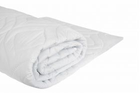 Pilota matlasata Ultrasleep Somnart, 150x200 cm, 250 g/mp, microfibra, matlasare ultrasonica, lavabila la 90°, alb