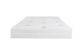 Saltea cu memorie Somnart XXL Memory Plus 180x200, înălțime 25 cm, pentru persoane supraponderale, husă Aloe Vera detașabilă, rulată, fermitate mare