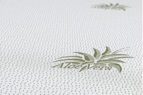 Saltea cu memorie Somnart XXL Memory Plus 180x200, înălțime 25 cm, pentru persoane supraponderale, husă Aloe Vera detașabilă, rulată, fermitate mare