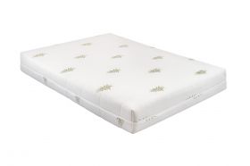 Saltea cu memorie Somnart XXL Memory Plus 180x200, înălțime 25 cm, pentru persoane supraponderale, husă Aloe Vera detașabilă, rulată, fermitate mare