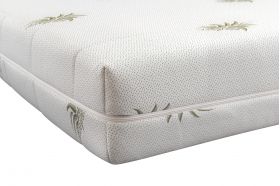 Saltea cu memorie Somnart XXL Memory Plus 180x200, înălțime 25 cm, pentru persoane supraponderale, husă Aloe Vera detașabilă, rulată, fermitate mare