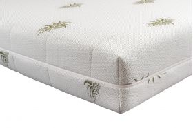Saltea cu memorie Somnart XXL Memory Plus 180x200, înălțime 25 cm, pentru persoane supraponderale, husă Aloe Vera detașabilă, rulată, fermitate mare