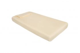 Lenjerie patut bebe, SomnART, cearceaf pat 60x120x10 cu elastic, cearceaf pilota 80x110, perna joasa 20x35, Galben