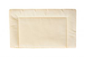 Lenjerie patut bebe, SomnART, cearceaf pat 60x120x10 cu elastic, cearceaf pilota 80x110, perna joasa 20x35, Galben