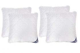 Set 4 Perne matlasate microfibra Striata 70x70 cm