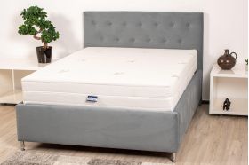 Saltea cu memorie Somnart XXL Memory Plus 180x200, înălțime 25 cm, pentru persoane supraponderale, husă Aloe Vera detașabilă, rulată, fermitate mare