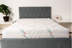 Saltea cu spumă poliuretanică Somnart HypoallergenicMed Antibacteria, 180x200, înălțime 18 cm, antibacterii, husă detașabilă cu fermoar, fermitate medie