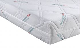 Saltea cu spumă poliuretanică Somnart HypoallergenicMed Antibacteria, 180x200, înălțime 18 cm, antibacterii, husă detașabilă cu fermoar, fermitate medie