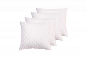 Set 4 perne matlasate Somnart, 70x70 cm, microfibra cu fibre de carbon