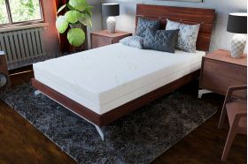 Saltea cu memorie 3D Somnart Memory Bambus 180x200, înălțime 16 cm, husă cu bambus lavabilă și detașabilă cu fermoar, mânere, fermitate medie