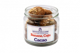 Biscuiti de ovaz cu banane caju cacao, 145g, Ohvaz