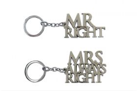 Breloc - Mr Right / Mrs Always Right - 2 modele | Lesser & Pavey