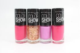 Set 4 Lac de unghii, Maybelline, Color Show Colorama, 4 x 7 ml