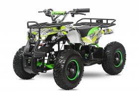 ATV electric pentru copii NITRO Torino Quad 1200W 48V Big Tyre, culoare Green Grafiti