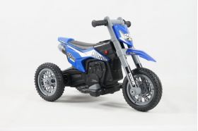 Motocicleta electrica cu 3 roti, Kinderauto Enduro 60W 12V STANDARD, culoare albastru