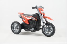 Motocicleta electrica cu 3 roti, Kinderauto Enduro 60W 12V STANDARD, culoare portocaliu